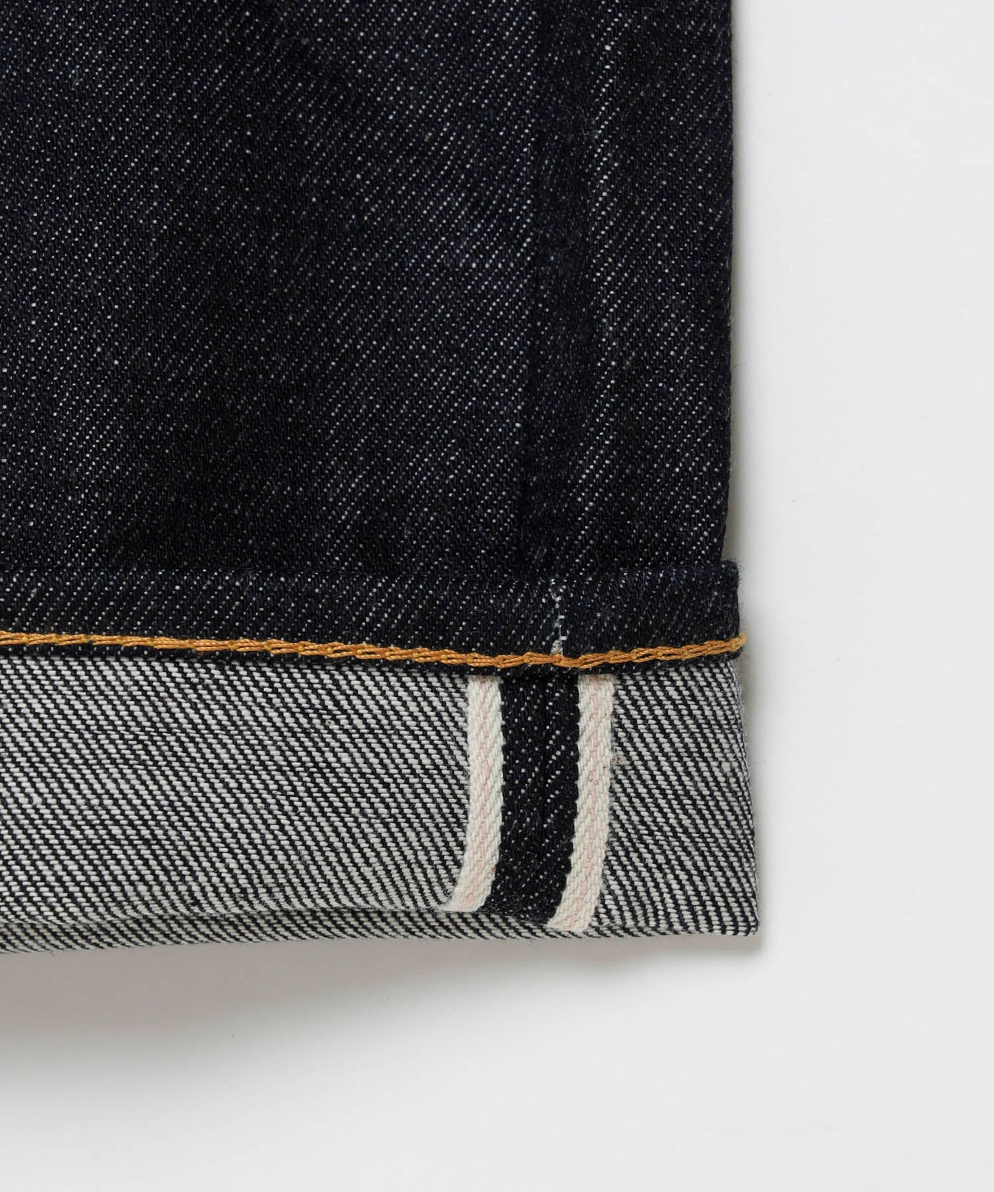 RIGID DENIM WIDE STRAIGHT JEANS