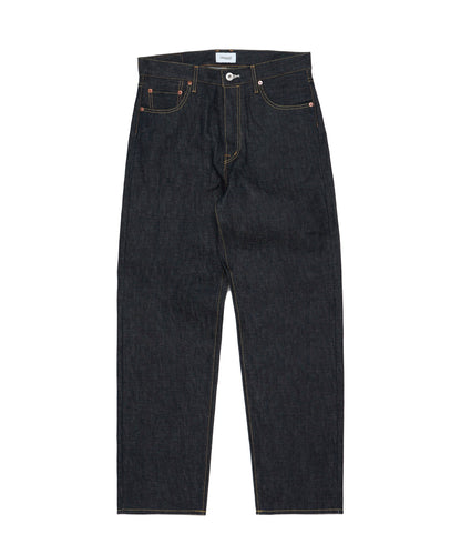 RIGID DENIM WIDE STRAIGHT JEANS
