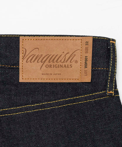 RIGID DENIM WIDE STRAIGHT JEANS
