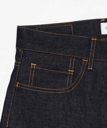 RIGID DENIM BOOTS CUT JEANS